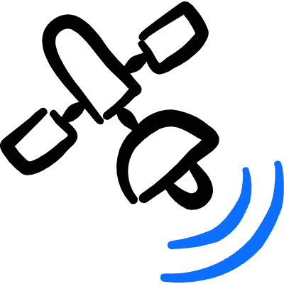 Wireless Satellite 1 Icon from Freehand Duotone Set