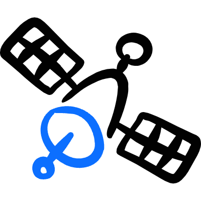 Wireless Satellite Icon from Freehand Duotone Set