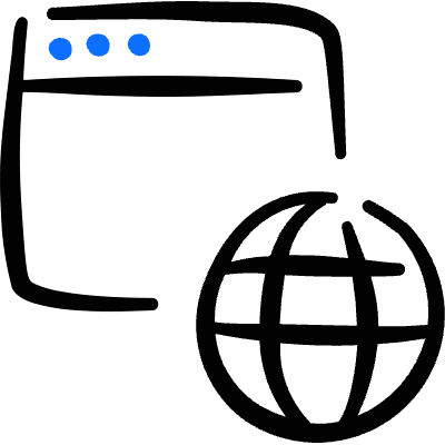 Worldwide Web Browser Icon from Freehand Duotone Set