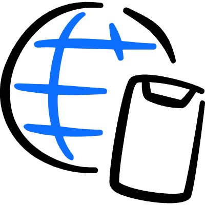 Worldwide Web Phone Icon from Freehand Duotone Set