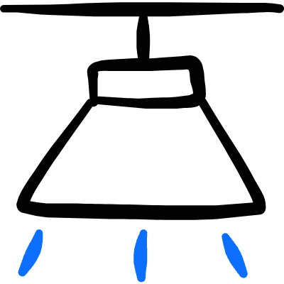 Ceiling Lamp Icon from Freehand Duotone Set