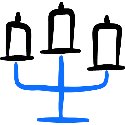 Candle Table Icon from Freehand Duotone Set