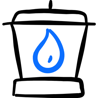 Lantern Icon from Freehand Duotone Set