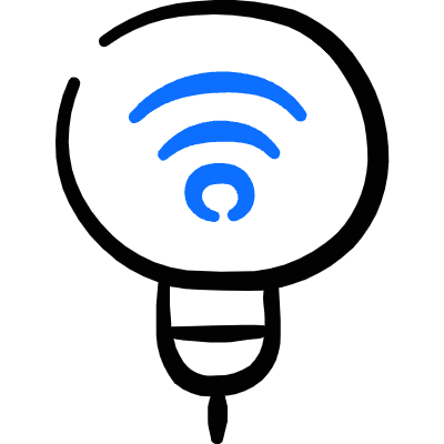 Smart Light Wifi 1 Icon from Freehand Duotone Set