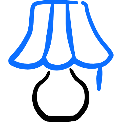 Table Lamp Retro Pull Icon from Freehand Duotone Set