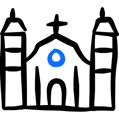 Landmark Cathedral Of Havana Cuba Icon from Freehand Duotone Set