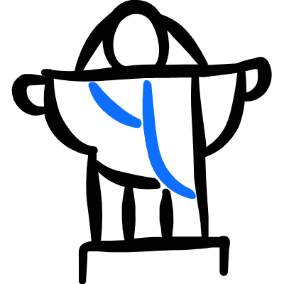 Landmark Christ The Reedemer Icon from Freehand Duotone Set