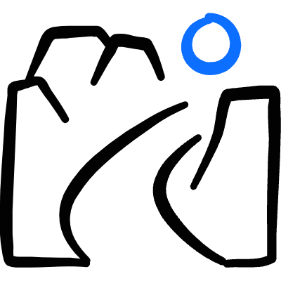 Landmark Grand Canyon United State America Icon from Freehand Duotone Set