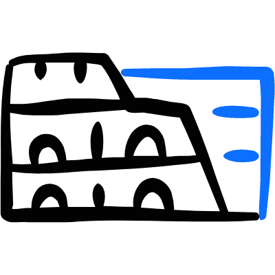 Landmark Colosseum 1 Icon from Freehand Duotone Set