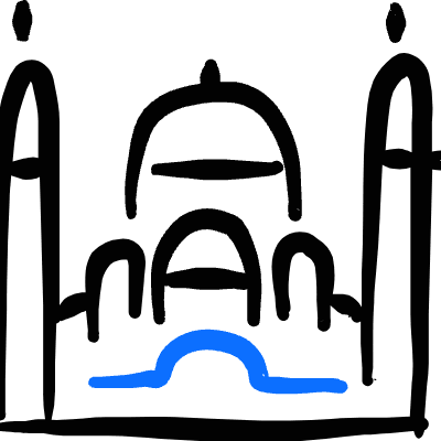 Landmark Hagia Sophia Icon from Freehand Duotone Set