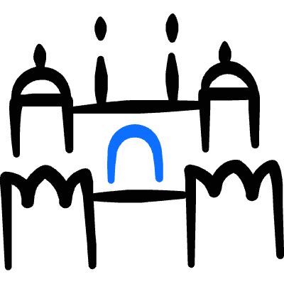 Landmark Redfort India Icon from Freehand Duotone Set