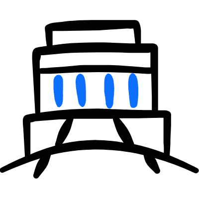 Official Building 3 Icon from Freehand Duotone Set