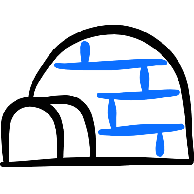 Various Building Igloo Icon from Freehand Duotone Set