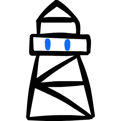 Various Building Lighthouse Icon from Freehand Duotone Set