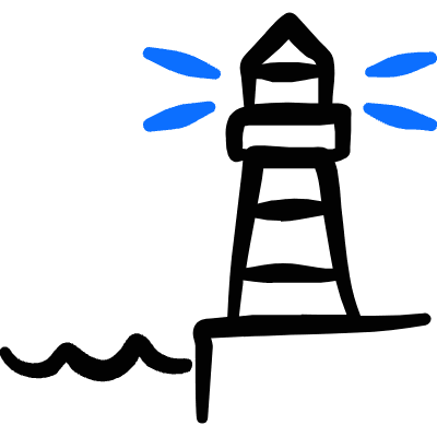Various Building Lighthouse Water Icon from Freehand Duotone Set