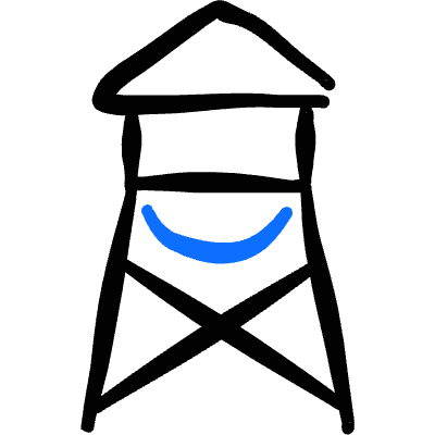 Various Building Water Tower Icon from Freehand Duotone Set