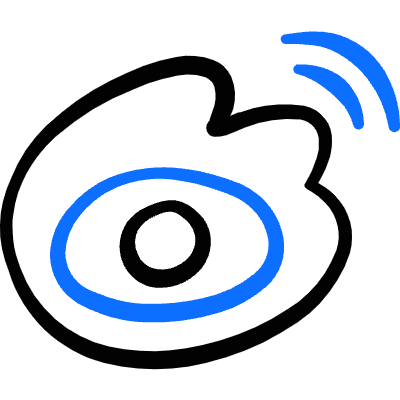 Chat Meeting Application Sina Weibo Icon from Freehand Duotone Set