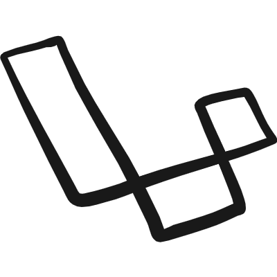 Front End Developer Tool Laravel Icon from Freehand Duotone Set