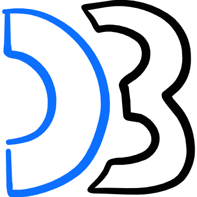 Web Application Tool D3js Icon from Freehand Duotone Set