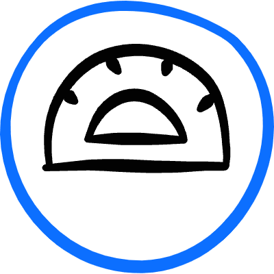 Web Application Tool Protractor Icon from Freehand Duotone Set