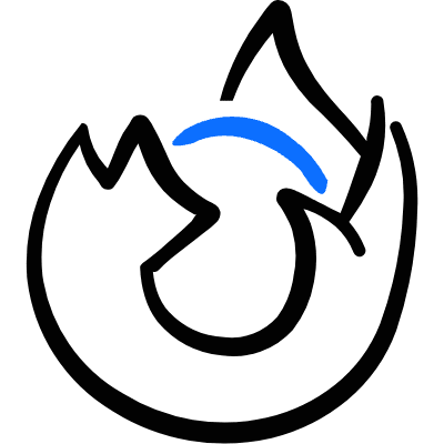 Web Browser Firefox Icon from Freehand Duotone Set