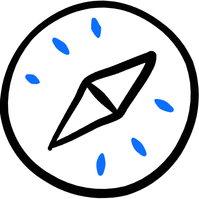 Web Browser Safari Icon from Freehand Duotone Set