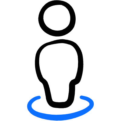 Location User Icon from Freehand Duotone Set