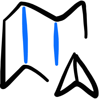 Maps Navigation Icon from Freehand Duotone Set