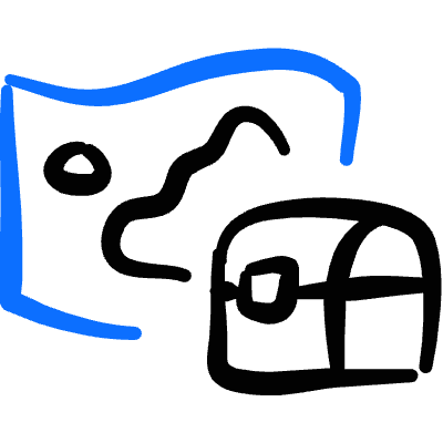 Maps Treasure Icon from Freehand Duotone Set