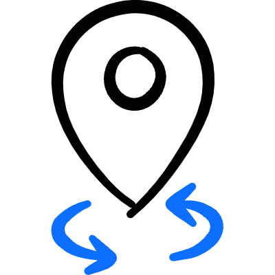 Sync Location Icon from Freehand Duotone Set