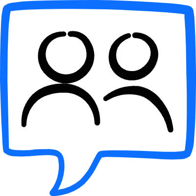 Conversation Bubble User Icon from Freehand Duotone Set