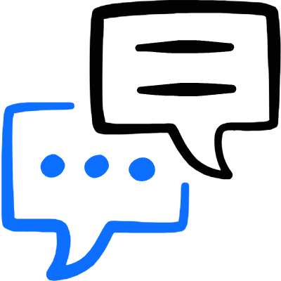Conversation Type Text 5 Icon from Freehand Duotone Set