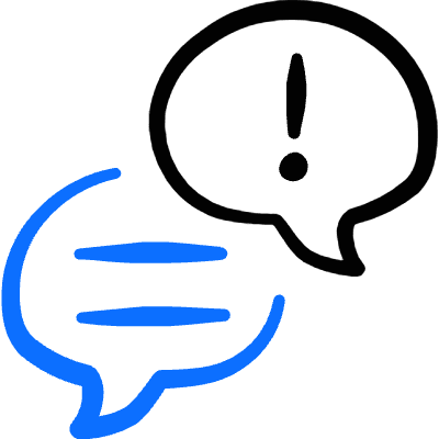 Conversation Warning Text 2 Icon from Freehand Duotone Set