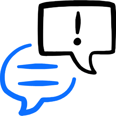 Conversation Warning Text 4 Icon from Freehand Duotone Set