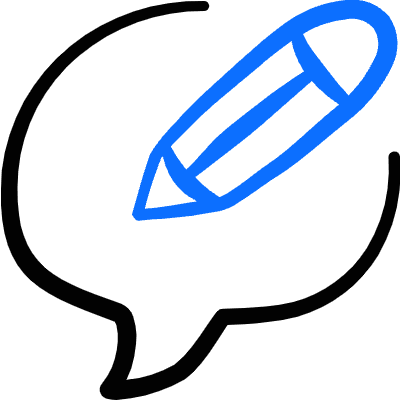 Messages Bubble Edit Icon from Freehand Duotone Set