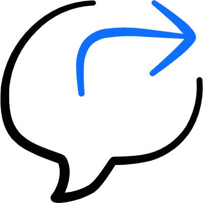 Messages Bubble Forward Icon from Freehand Duotone Set