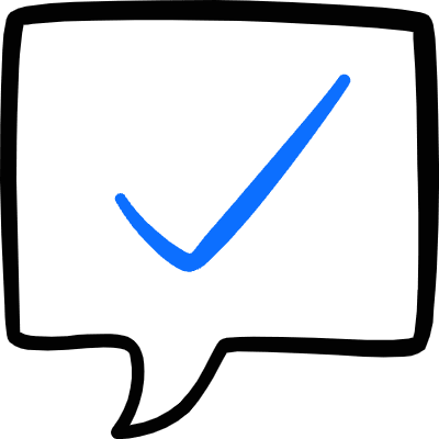 Messages Bubble Square Check Icon from Freehand Duotone Set