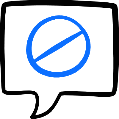 Messages Bubble Square Disable Icon from Freehand Duotone Set