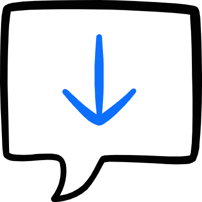 Messages Bubble Square Download Icon from Freehand Duotone Set