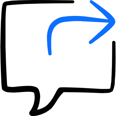 Messages Bubble Square Forward Icon from Freehand Duotone Set