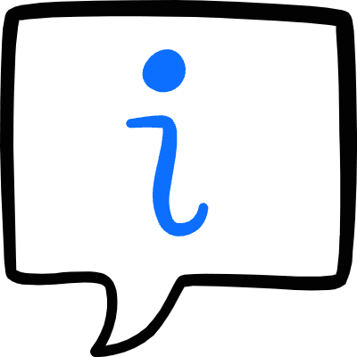 Messages Bubble Square Information Icon from Freehand Duotone Set