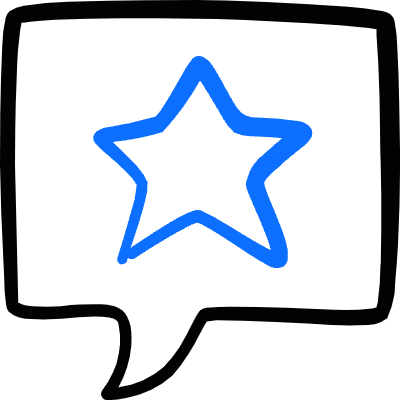 Messages Bubble Square Star Icon from Freehand Duotone Set