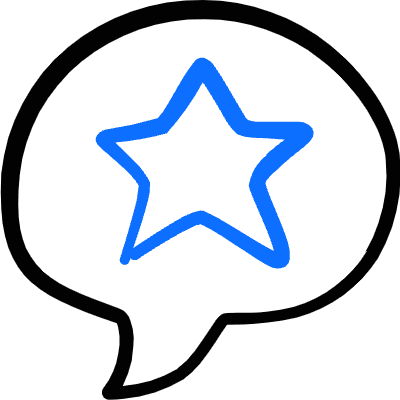 Messages Bubble Star Icon from Freehand Duotone Set