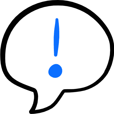 Messages Bubble Warning Icon from Freehand Duotone Set