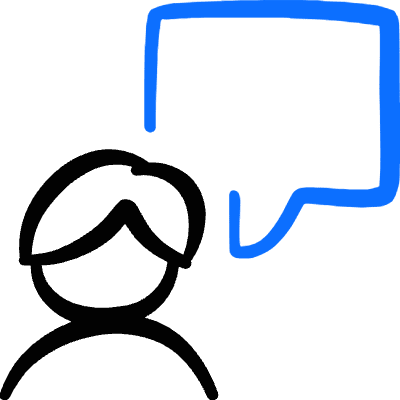 Messages People Man Bubble Empty Icon from Freehand Duotone Set