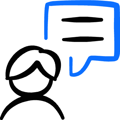 Messages People Man Bubble Square 2 Icon from Freehand Duotone Set