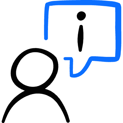 Messages People Person Bubble Information Icon from Freehand Duotone Set