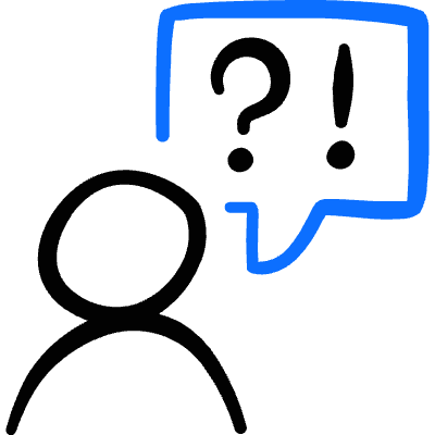 Messages People Person Bubble Question Exclamation Icon from Freehand Duotone Set