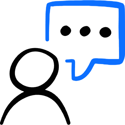 Messages People Person Bubble Square 1 Icon from Freehand Duotone Set