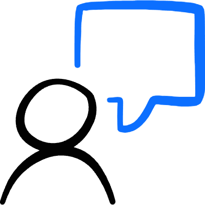 Messages People Person Bubble Square Empty Icon from Freehand Duotone Set